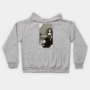 Girl with Raven Kids Hoodie